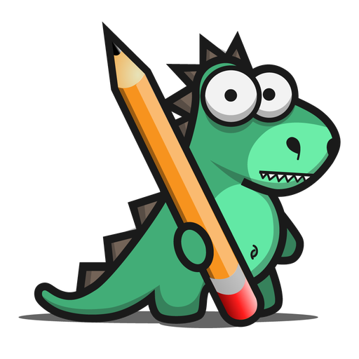 Lernario mascot — a friendly dragon with a pencil